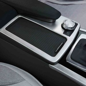 Car Styling Console Gear Shift Eau Porte-gobelet Panneau Décoration Garniture Pour Mercedes Benz C Classe E W204 W212 Coupé W207 C207 Auto Accessoires