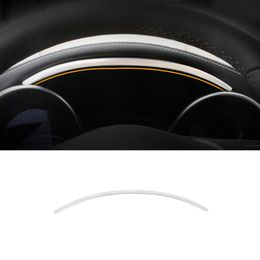 Car Styling Dashboard Trim Strip Acero inoxidable para Mercedes Benz Clase C W205 GLC X253 2015-2020 Accesorios interiores