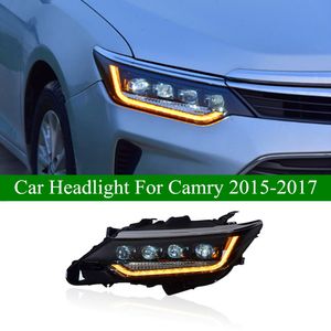 Auto-styling overdag hoofd lichte koplampmontage voor Toyota Camry 2015-2017 DRL Turn Signal High Beam Headlamp