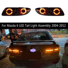 Auto Styling Dagrijverlichting Streamer Richtingaanwijzer Voor Mazda 6 Led-achterlicht Montage 04-12 Auto onderdelen Achterlichten