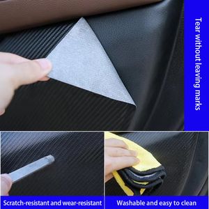 Auto-styling Door Anti-Kick Pad Leather Side Edge Film Protector Stickers voor BMW 3 5-serie X3 X4 X5 G01 G20 G30 F30 Accessoires