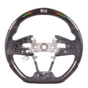 Auto -styling Driving Wheel Motors FK7 FK8 Echte koolstofvezel LED -stuurwielen compatibel voor FC SI Type - R Auto -onderdelen