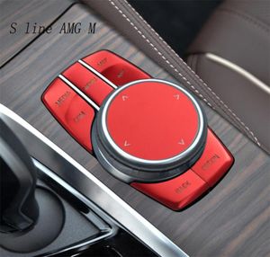 Style de voiture pour BMW 5 Série G30 X3 G01 X4 G02 6GT G32 Aluminium Alloy Drive Center Multimedia Butter Switch Cover Sticker Trim1905094