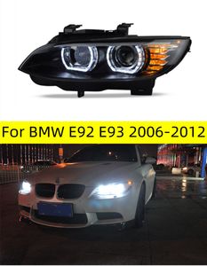 Auto Styling voor BMW E92 Koplampen 2006-2012 E93 Koplamp 330i 335i DRL Hid Head Lamp Angel Eye bi Xenon Beam Accessoires