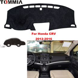 Style de voiture pour Honda CRV 12-16 intérieur tableau de bord couverture tapis de bord autocollant Anti-soleil velours Instrument