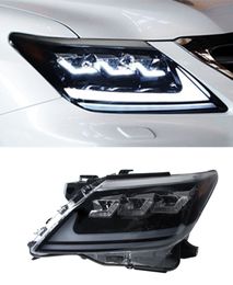 Style de voiture pour Lexus LX570 phares 2007-20 15 phare Signal dynamique DRL LED feux de croisement Auto accessoires