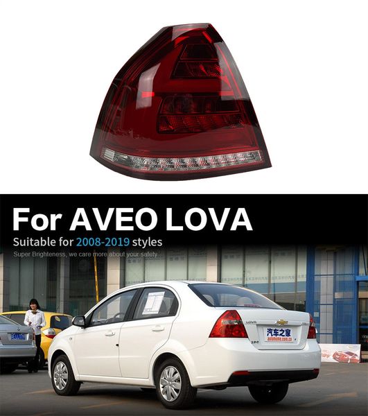 Style de voiture pour les feux arrière Lova 20 10-20 18 Aveo feu arrière LED frein DRL Signal dynamique accessoires automatiques inverses
