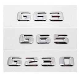 Estilización de automóviles para Mercedes Benz G Clase trasero Tunk Sticker Número de letra Emblema de cola G230 G63 G65 G300 G350 G500 G550 W2044904617