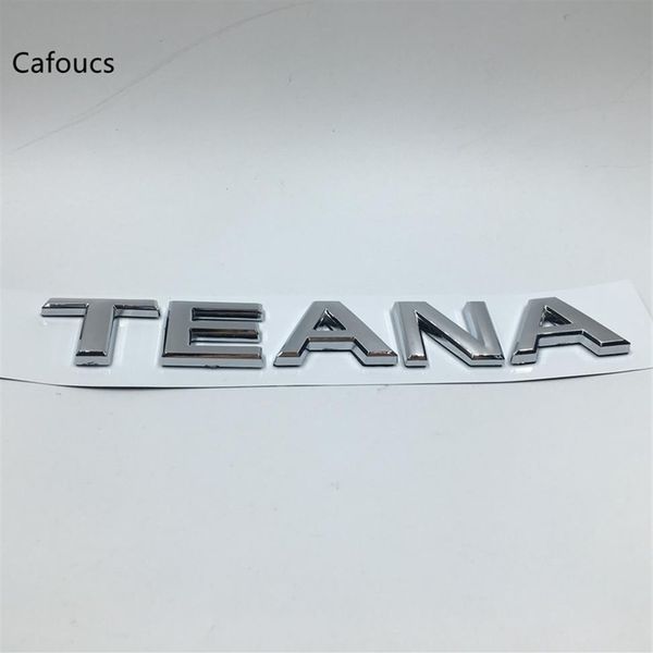 Style de voiture pour Nissan TEANA Chrome lettres queue coffre arrière emblème Decals291c