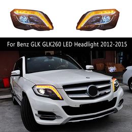 Auto-styling voorlamp voor lamp daglooplichten Streamer Turn Signal Indicator voor Benz GLK GLK260 GLK200 X204 LED-koplamp 12-15