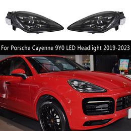 Lampe avant de style voiture DRL Daytime Running Light Streamer Turn Signal Indicator pour Porsche Cayenne 9y0 LED phares 19-23 phares