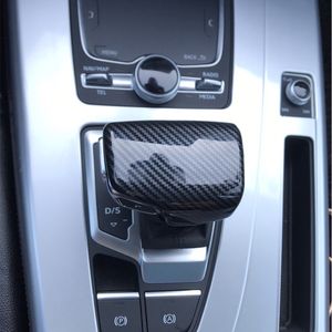 Car Styling Gearshift Handle Head Frame Cover Carbon Fiber Sticker Trim para Audi A4 B8 B9 A5 A6 C7 S6 A7 Q7 Q5 Auto Accesorios