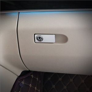 Pegatinas de estilo de coche, caja de almacenamiento de guantes, interruptor de bloqueo, cubierta de botón, marco embellecedor, accesorios de cubierta para Mercedes BENZ C E Class W205 W213 GLK X204