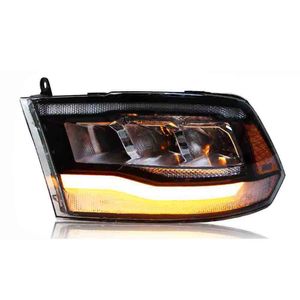 Lampe frontale de style de voiture pour Dodge RAM 1500 phare LED 08-18 feux de jour Streamer clignotant phares assemblée