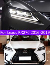 Faro delantero de estilo de coche para Lexus RX270, faro LED 2016-20 19, faros delanteros RX350 RX300 DRL, luces de conducción con señal de giro