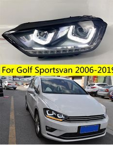Ensemble de phares de style de voiture pour VW Golf Sportsvan 2006-20 19 phares LED feux de jour accessoires de réglage