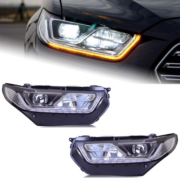 Faro de estilo de coche para Ford Taurus 2015-2018 Taurus LED Fromt lámparas mejora el conjunto de faros de señal de giro dinámico