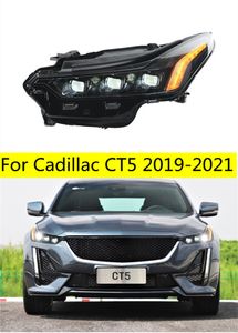 Auto Styling Koplampen Voor Cadillac CT5 20 20-2022 Led Running Dynamische Richtingaanwijzer Grootlicht Koplampen