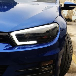 Auto -styling koplampen verlichtingsaccessoires Dynamische streamer draai Signaal LED Daytime Running Light voor VW Scirocco LED -koplichten