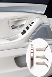 Auto -styling binnendeurhandgreep armleuning frame decoratiestickers voor BMW F10 F18 5 -serie 20102017 LHD vervangende accessoires4275286