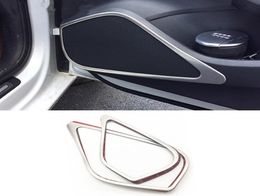 Autocollant de cadre de haut-parleur de porte intérieure de voiture, bande de garniture de couverture d'anneau de klaxon stéréo pour A3 8V 14-163320339