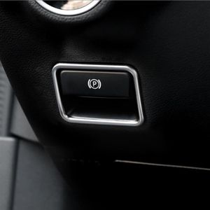 Autocollant de garniture de cadre de frein à main électronique intérieur de style de voiture pour Mercedes Benz Classe A B GLE W166 GLS X166 CLA GLA W176 Acce207B