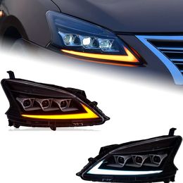 Auto Styling Verlichting Voor Nissan Sylphy Sentra 2012-20 15 Koplampen Montage Drl Dagrijverlichting Koplamp