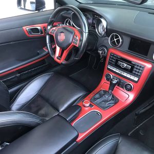 Auto-styling Nieuwe 5D 5D koolstofvezelauto interieur console kleurverandering vormsticker sticker emblemen voor Mercedes SLK R172 2011-2016