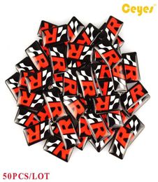 Auto styling plastic druppelstickers voor stoel r leon ibiza altea alhambra badge epoxy auto label logo auto stickers 50pcslot266f3041721