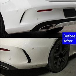 Auto Styling Achterbumper Spoiler Beide Side Canard Decoratie Cover Trim Voor Mercedes Benz C Coupe C205 2015-2019228n