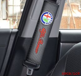 Almohadillas de cubierta del cinturón de seguridad para automóvil para Alfa Romeo 147 156 159 Mito Giuliett Protección Accesorios interiores de automóvil