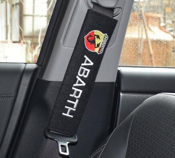 Autocollant de voiture épaulettes étui adapté pour Abarth Alfa Dacia Lada Opel Renault Audi S Line Saab Volkswagen VW Rline Vauxhall housse de ceinture de sécurité de voiture