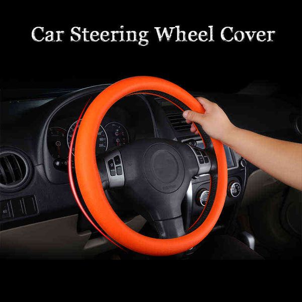 Car Styling Silicone Volant Couverture De Gant Automobiles Moyeux De Volant Accessoires Pour Honda Toyota Bmw Lada Kia Etc J220808