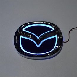 Auto styling speciaal gemodificeerd wit rood blauw 5d achterbadge embleem logo licht sticker lamp voor mazda 6 mazda2 mazda3 mazda8 mazda cx227i