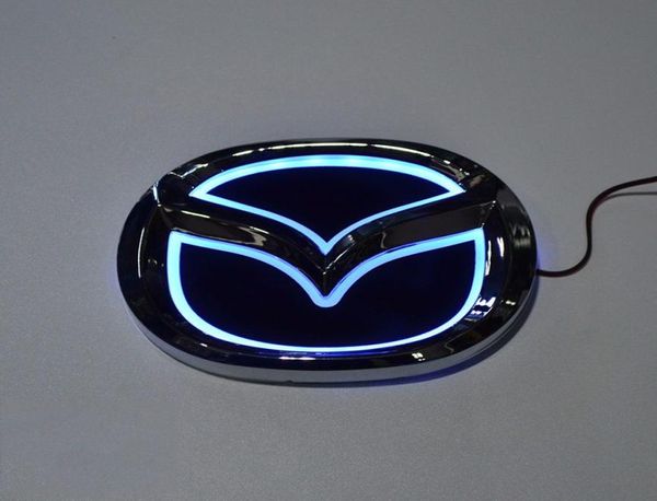 Estilo de coche especial modificado whiteRedBlue 5D insignia trasera emblema Logo luz pegatina lámpara para Mazda 6 mazda2 mazda3 mazda8 mazda cx8743677