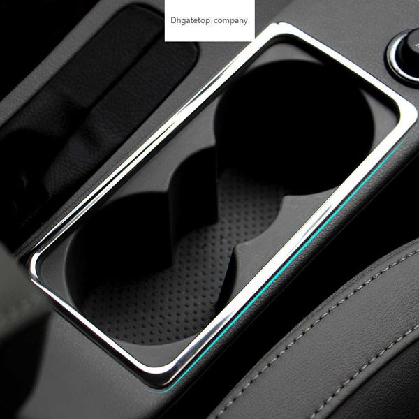 Car Styling En Acier Inoxydable De Voiture Intérieur Porte-Gobelet D'eau Cadre Décoration Couverture Autocollant Pour Skoda Octavia a7 2015 2016 Auto