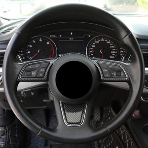 Auto Styling Lenkrad Dekoration Rahmen Abdeckung Trim ABS Für Audi A3 8V A4 B9 A5 2017-2019 innen Auto Accessories286i