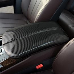 Autocollants de style voiture pour BMW X5 X6 X7 E70 E71 F15 F16 G05 G06 G07 Fibre de carbone rangeant l'accoudoir de protection Couvre-couvertures Aut214N