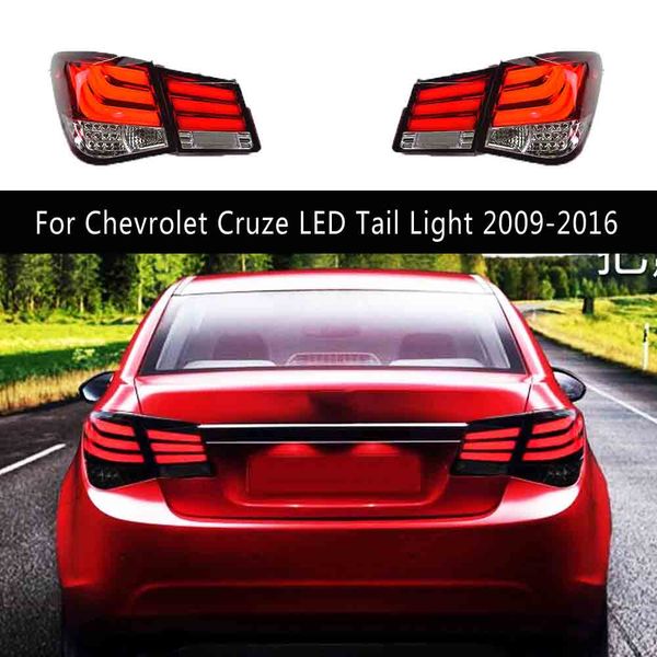 Estilo de coche Streamer indicador de señal de giro conjunto de luz trasera para Chevrolet Cruze luz trasera LED 09-16 freno marcha atrás luces de marcha atrás