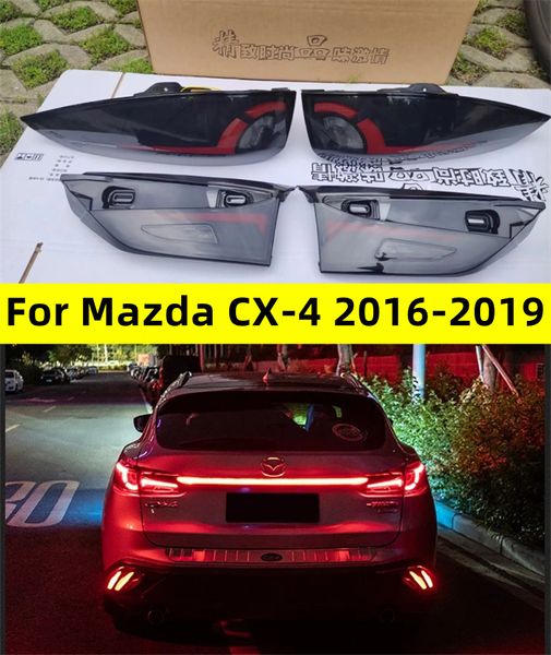 Lámpara trasera de estilo de coche para Mazda CX-4 luz trasera LED 20 16-20 19 CX4 luz trasera antiniebla freno intermitente barra de luces LED