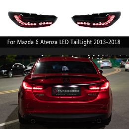 Ensemble de feux arrière de style de voiture, feux de freinage et de stationnement arrière pour Mazda 6 Atenza LED feu arrière 13-18 Streamer clignotant pièces automobiles