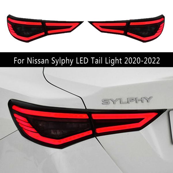 Conjunto de luz trasera de estilo de coche para Nissan Sylphy luz trasera LED 20 21 22 Sentra freno antiniebla trasero señal de giro accesorios automotrices