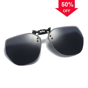 Auto Zonnebril Gepolariseerde Clip Dames Heren Frameloze UV400 Lichtgewicht Kleurverandering Lenzen Gepolariseerde Flip-up Zonnebril Eyewear