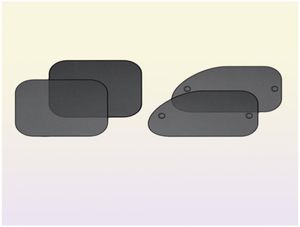 Autozonnescherm 1 set 4 stuks Universele raamzonnescherm UV-stralenbeschermer Zwart5869981