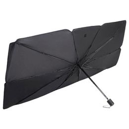 Parasol de voiture 1pc Parasol pare-brise couverture Protection UV pare-soleil fenêtre avant empêcher la chute résistant à l'usure imperméable à la pluie pli parapluie