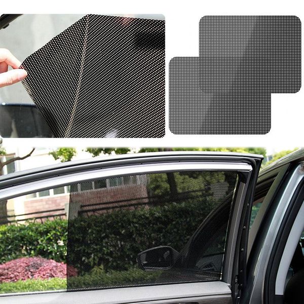 Voiture pare-soleil 2 pièces autocollant statique adhérence décalcomanies Anti-UV Protection Automobile fenêtre couverture autocollants réutilisables