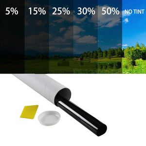 Auto Sunshade 3M x 50 cm VLT Zwart raamfolies Tinting Filmrol met Tube -pakket Auto Home Glass Solar UV Protector Sticker Films