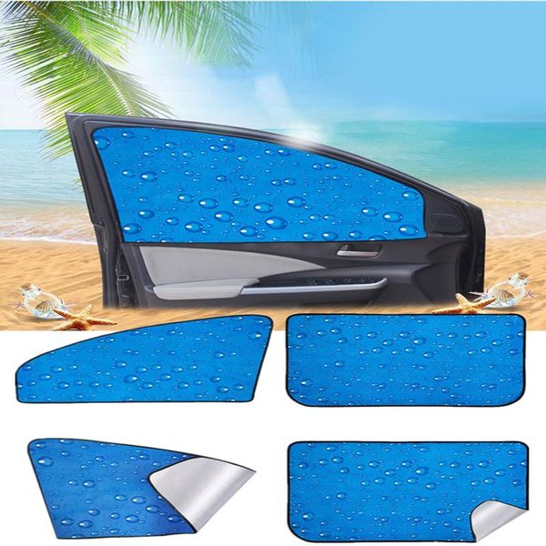 Parasol de coche 80 50cm magnético UV parasol protección cortina ventana lateral gota de agua visera película de verano