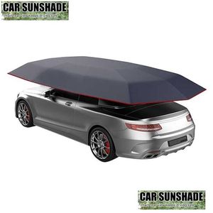 Pare-soleil de voiture Capot insé de voiture auvent pare-soleil imperméable à l'eau résistant aux UV pour véhicule extérieur abri d'auto tarpain hangar livraison directe automobiles moteur Dhkhi