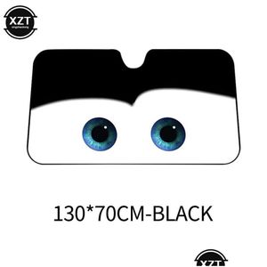 Voiture de parts de soleil de parts de parasière feuille de pare-brise chauffée Visor 4 Couleurs Big Eyes Pixar 130x70cm Protection du soleil avant 8377589 Drop Livraison AUT OTE3X